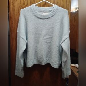 Abercrombie & Fitch Light Blue Crew Neck Sweater